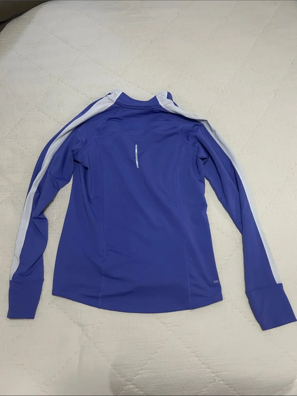 Nike Purple Quarter-Zip Athletic Pullover with White Accents